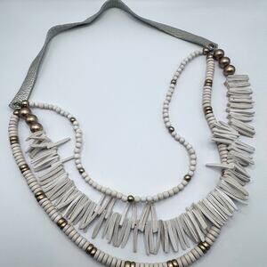 Handmade Regan Allison Wood Bead Necklace